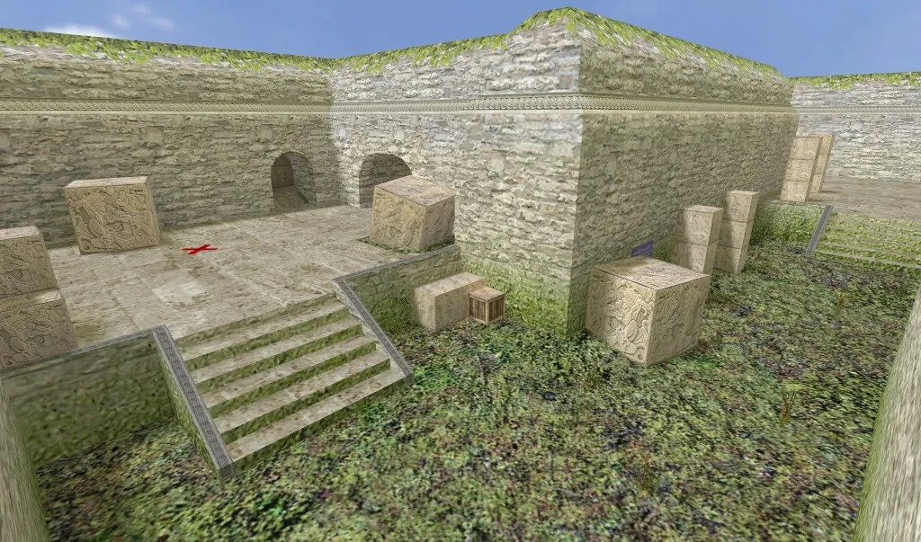 de_azteq для CS 1.6: точки, стороны, тактика и оптимизация карты — скриншот 6