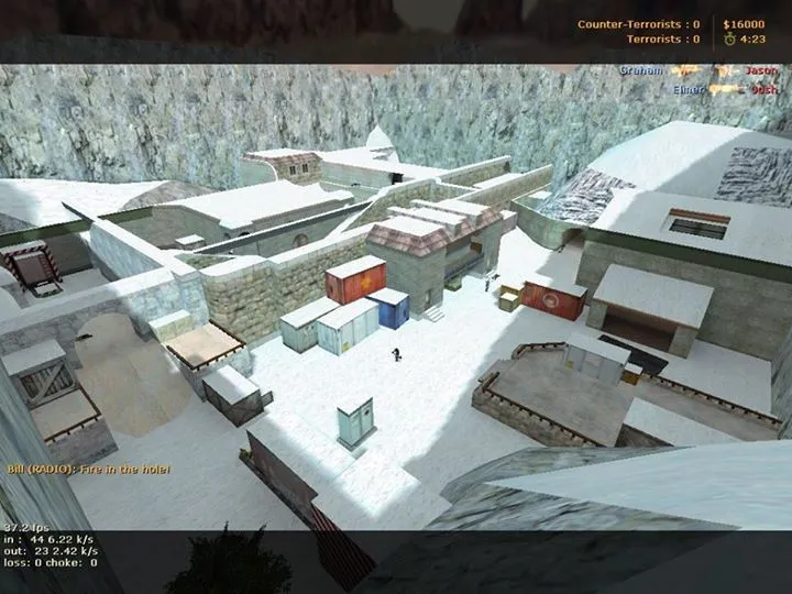 Скачать Карта de_snow для CS 1.6: Зимняя битва на снегу - Скриншот