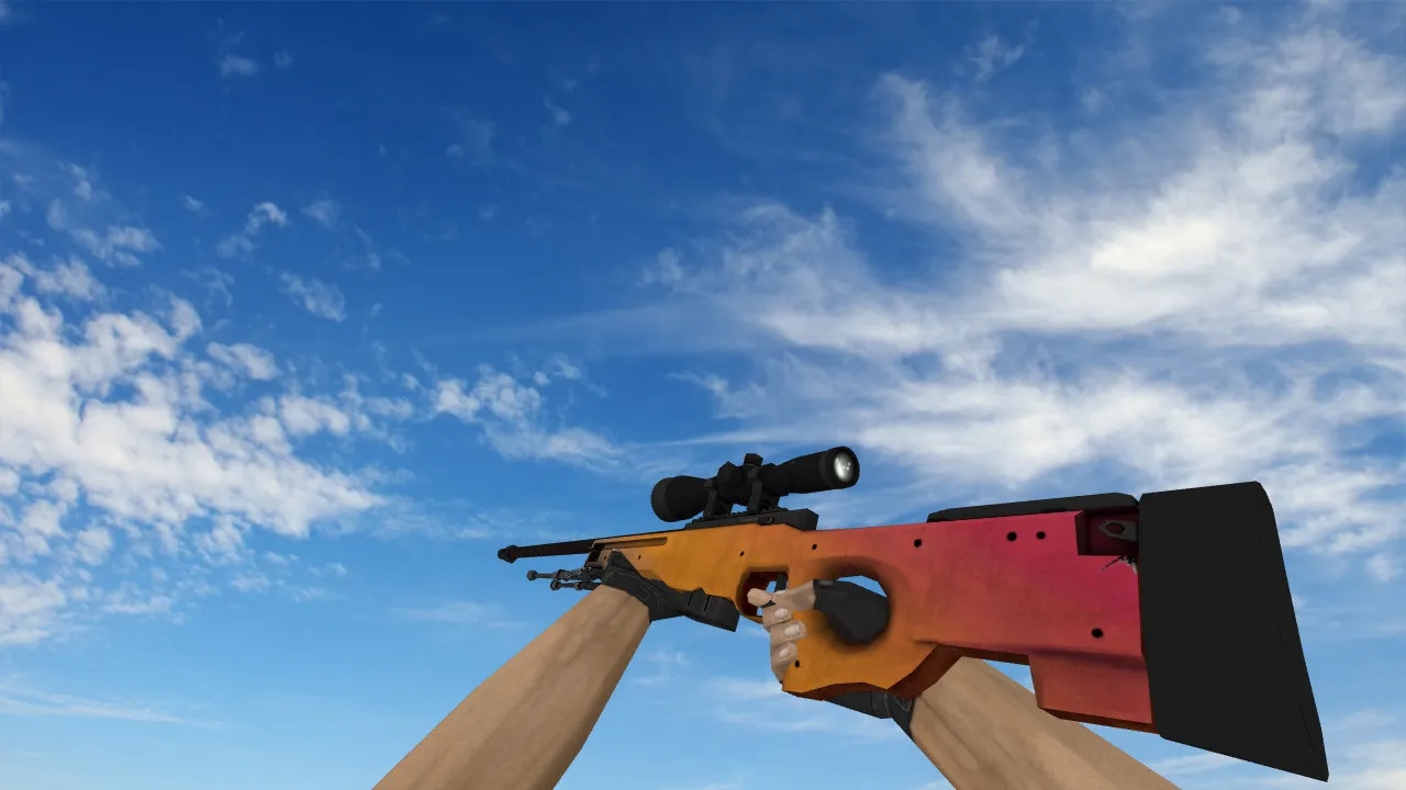 Скачать Модель AWP «Градиент» для CS 1.6 - Уникальный скин для точной стрельбы - Скриншот