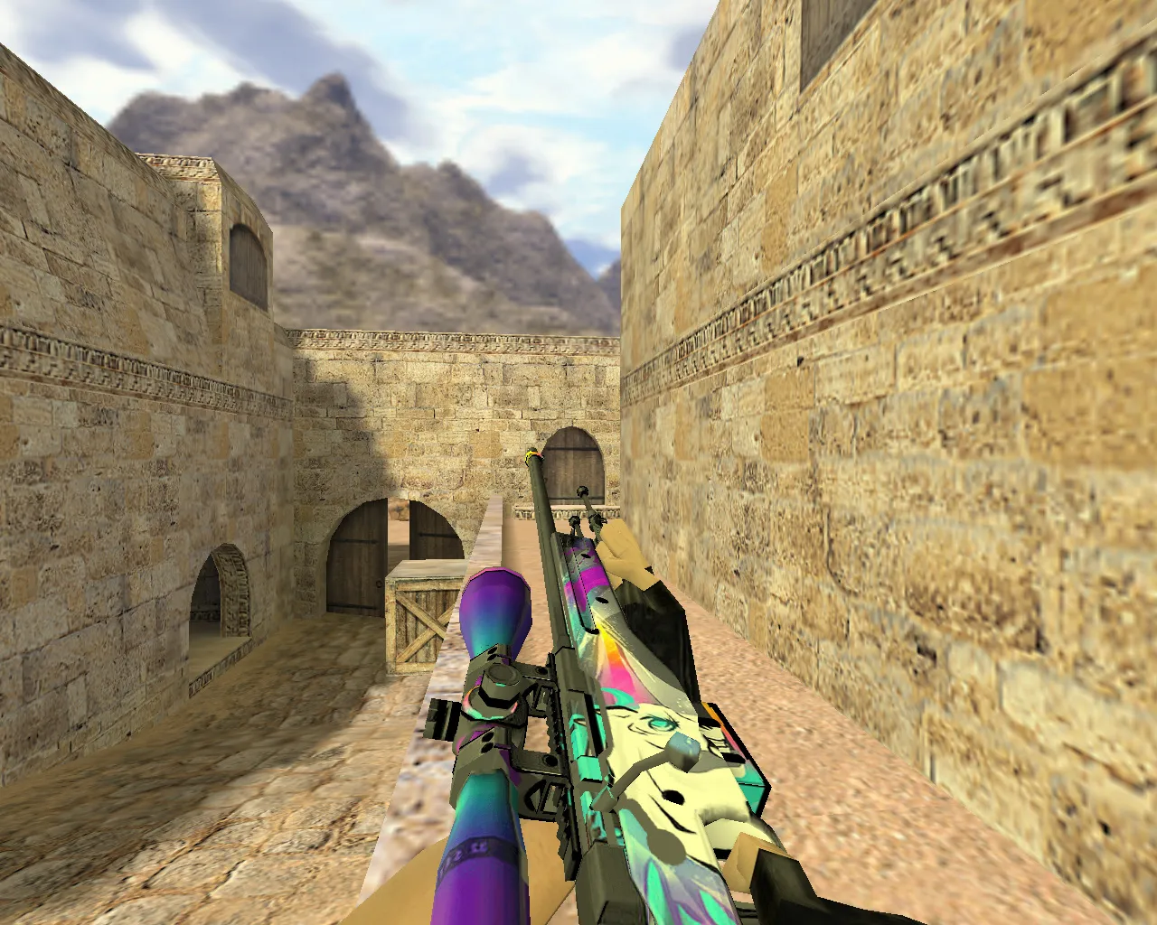 Скачать Модель AWP Единорог для CS 1.6: уникальный скин для истинных ценителей - Скриншот