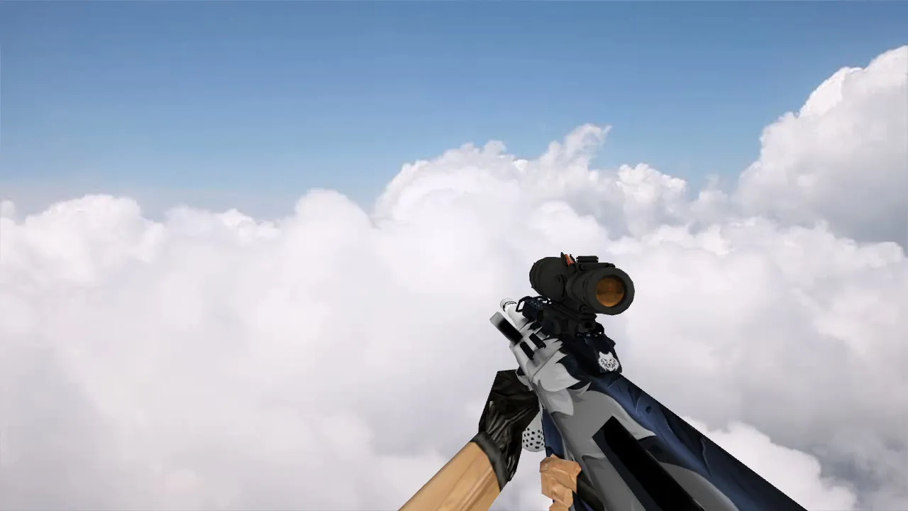 Скачать Модель AUG White Fang для CS 1.6 - Качество и Уникальность - Скриншот
