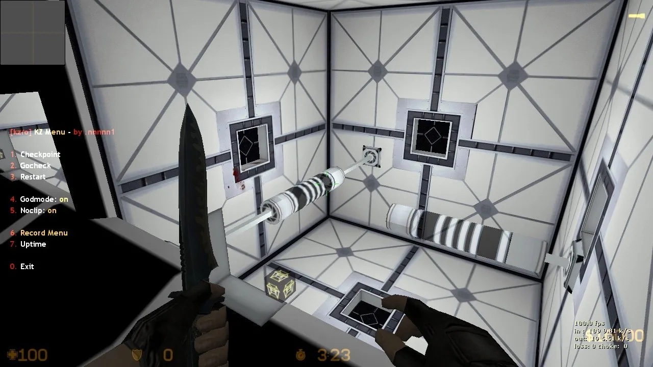 Скачать deathrun_cube для CS 1.6: тактика за Т и КТ, точки, .nav, оптимизация wpoly/epoly - Скриншот
