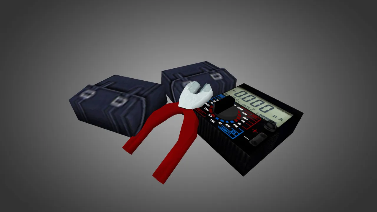 Скачать Модель «Black Defkit with Wirecutters and multimeter» (v_ & w_ щипцы) для CS 1.6: звуки, анимация осмотра, текстуры - Скриншот