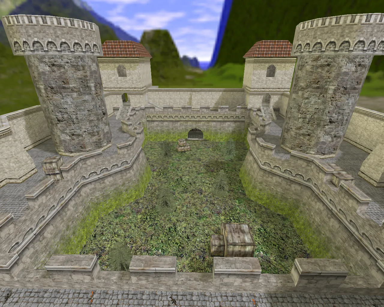Скачать aim_knights — AIM карта для CS 1.6: точки, бот-нав, оптимизация и настройка под трен - Скриншот