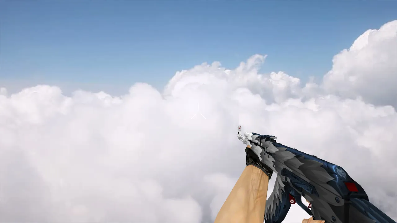 Скачать v_ak47 w_ak47 p_ak47 «White Fang» модель АК-47 для CS 1.6 с звуками и анимацией осмотра - Скриншот
