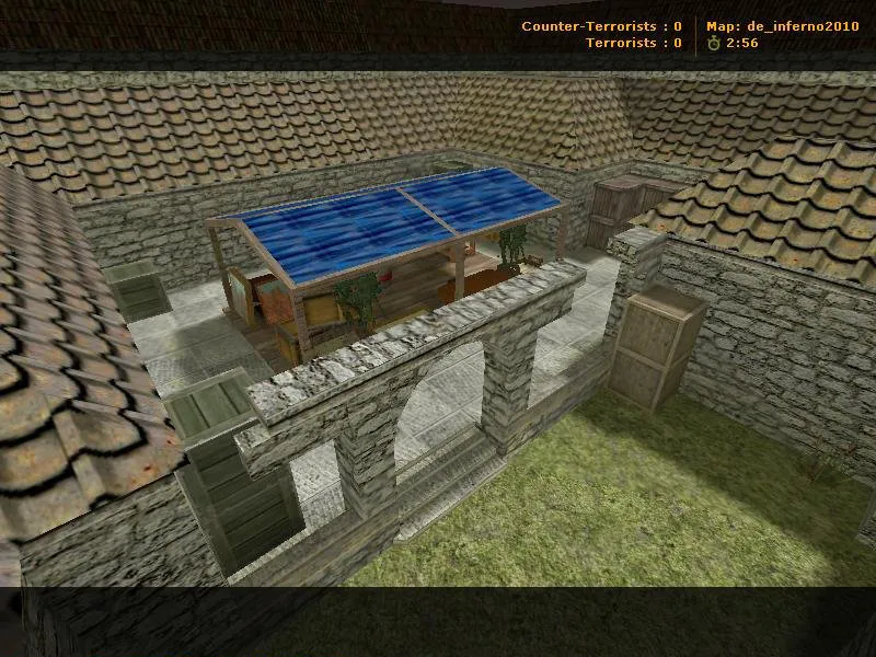 Скачать Карта de_inferno2010 для CS 1.6: тактика и особенности - Скриншот