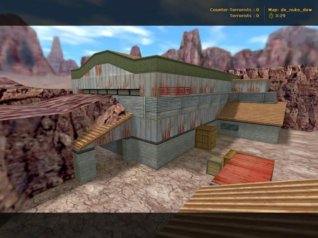 Скачать Карта de_nuke_dew для CS 1.6 - Тактика и Обзор - Скриншот