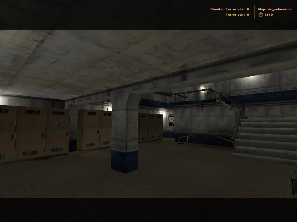 Скачать Карта de_submarine для CS 1.6 - Подводные сражения - Скриншот