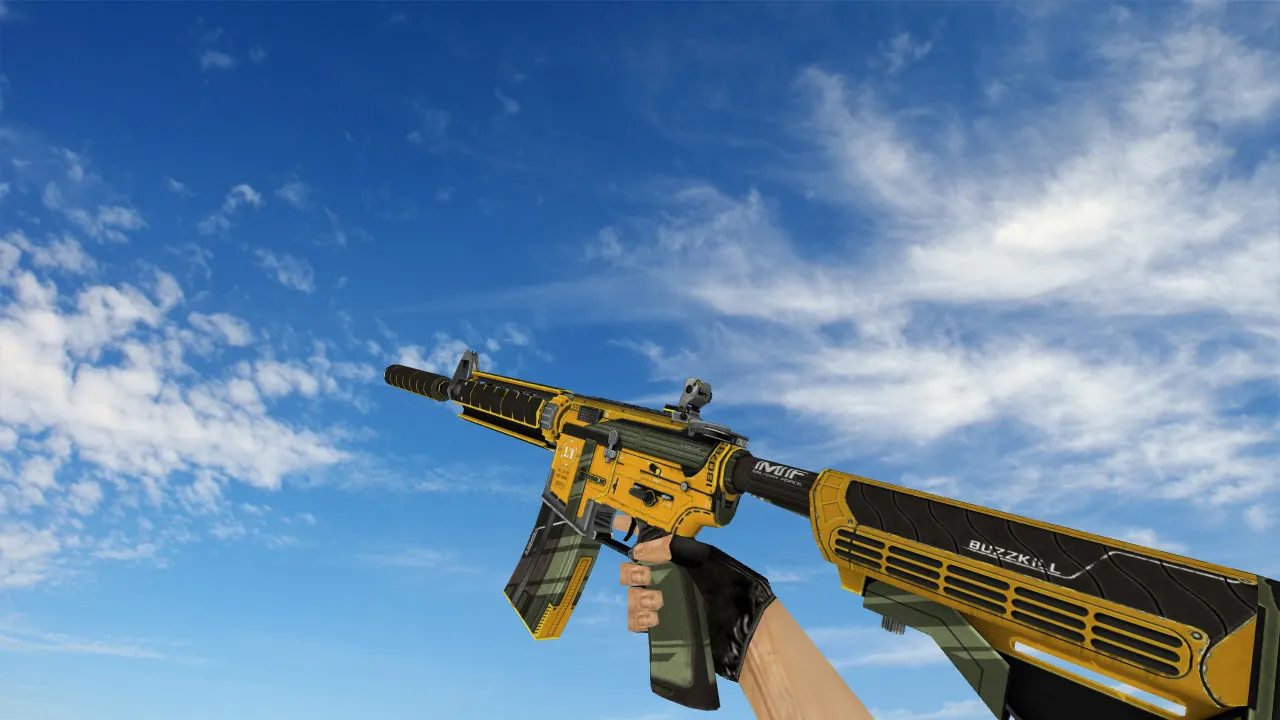 Скачать Модель M4A4 «Облом» v_ в CS 1.6: p_ w_ оружие, звуки, анимация осмотра, текстуры и качество вида - Скриншот