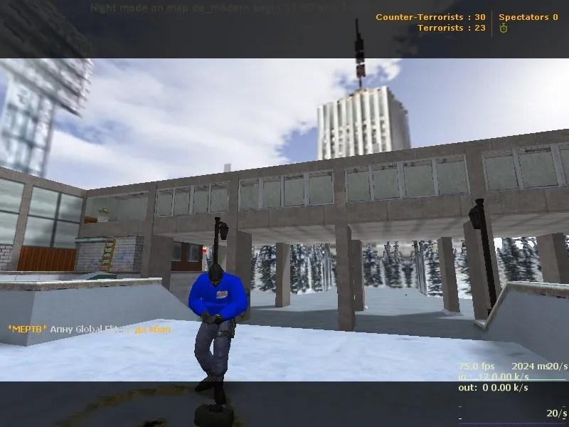 Карта de_modern для CS 1.6: Тактические возможности и оптимизация — скриншот 4