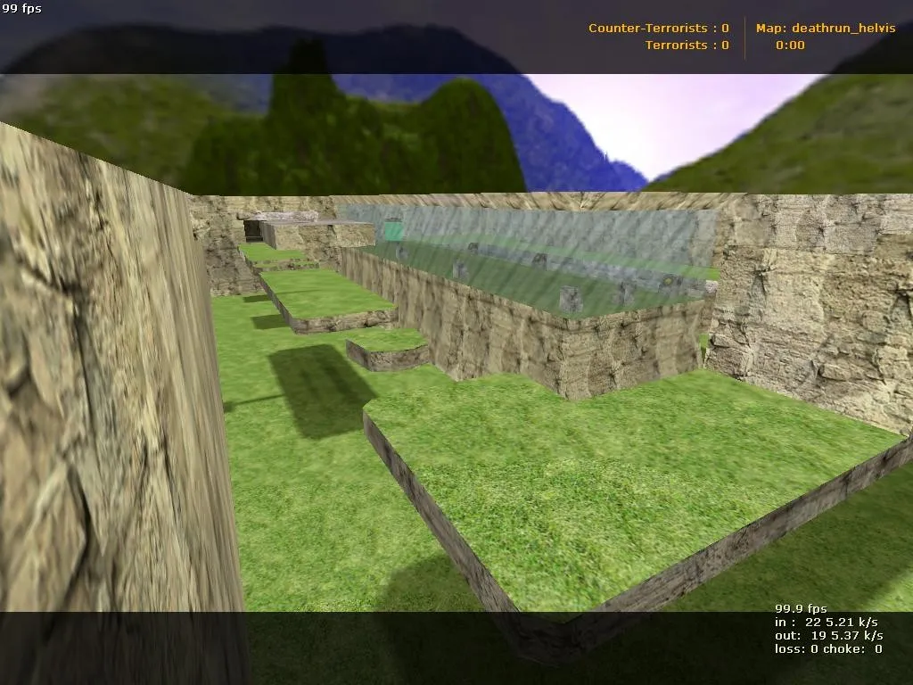 deathrun_helvis для CS 1.6: карты Deathrun, тактика за CT/T и настройка для нормального FPS — скриншот 2