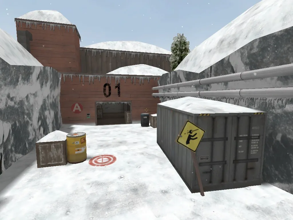 Скачать Карта de_icicle для CS 1.6 - Тактики и особенности - Скриншот
