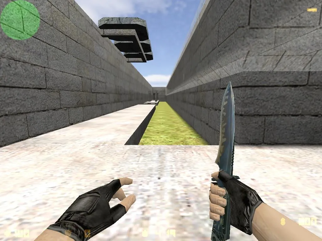 Скачать deathrun_greenworld_v1 — карта Deathrun для CS 1.6: точки, боты .nav, оптимизация wpoly/epoly - Скриншот