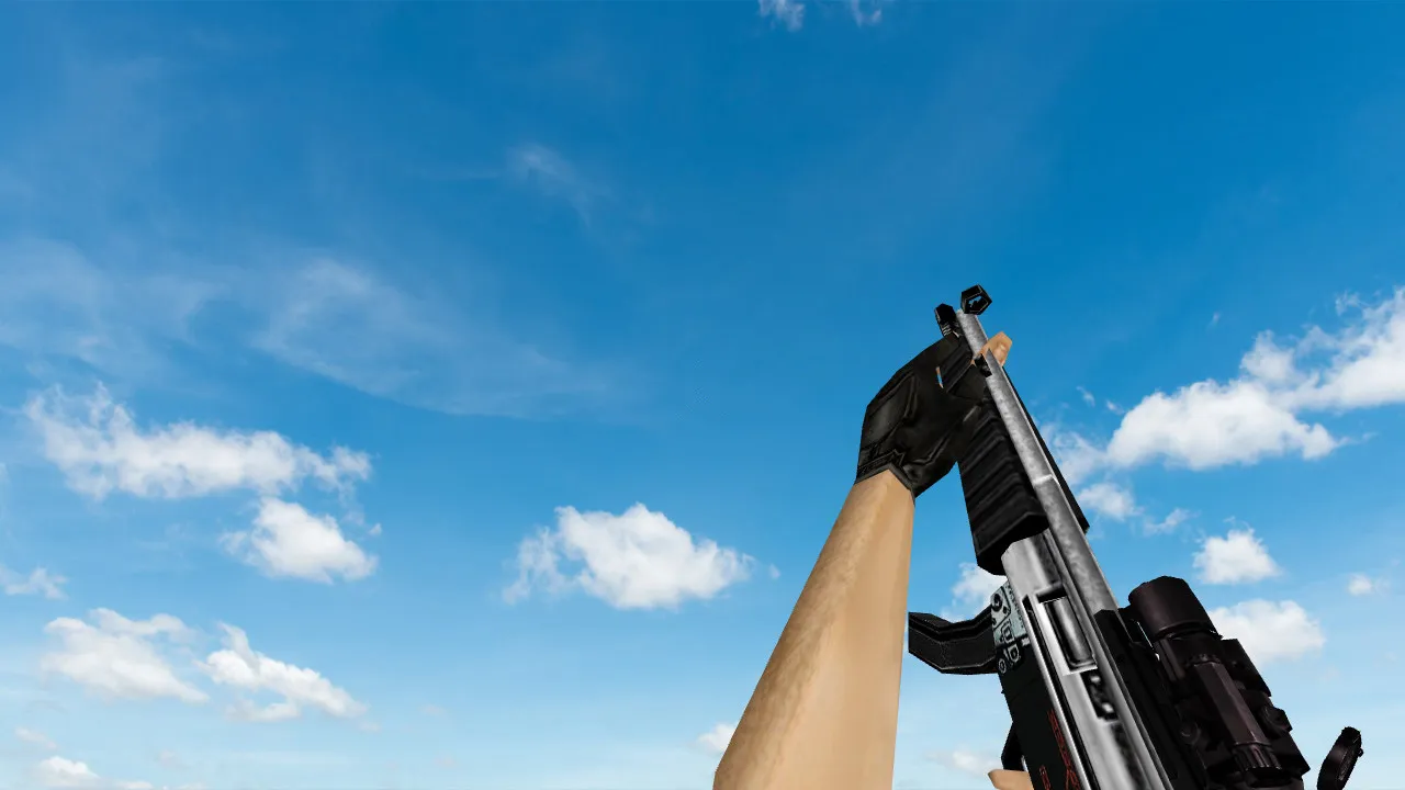 Скачать Модель «MP5 Deluxe» для CS 1.6 - Качественные текстуры и анимация - Скриншот