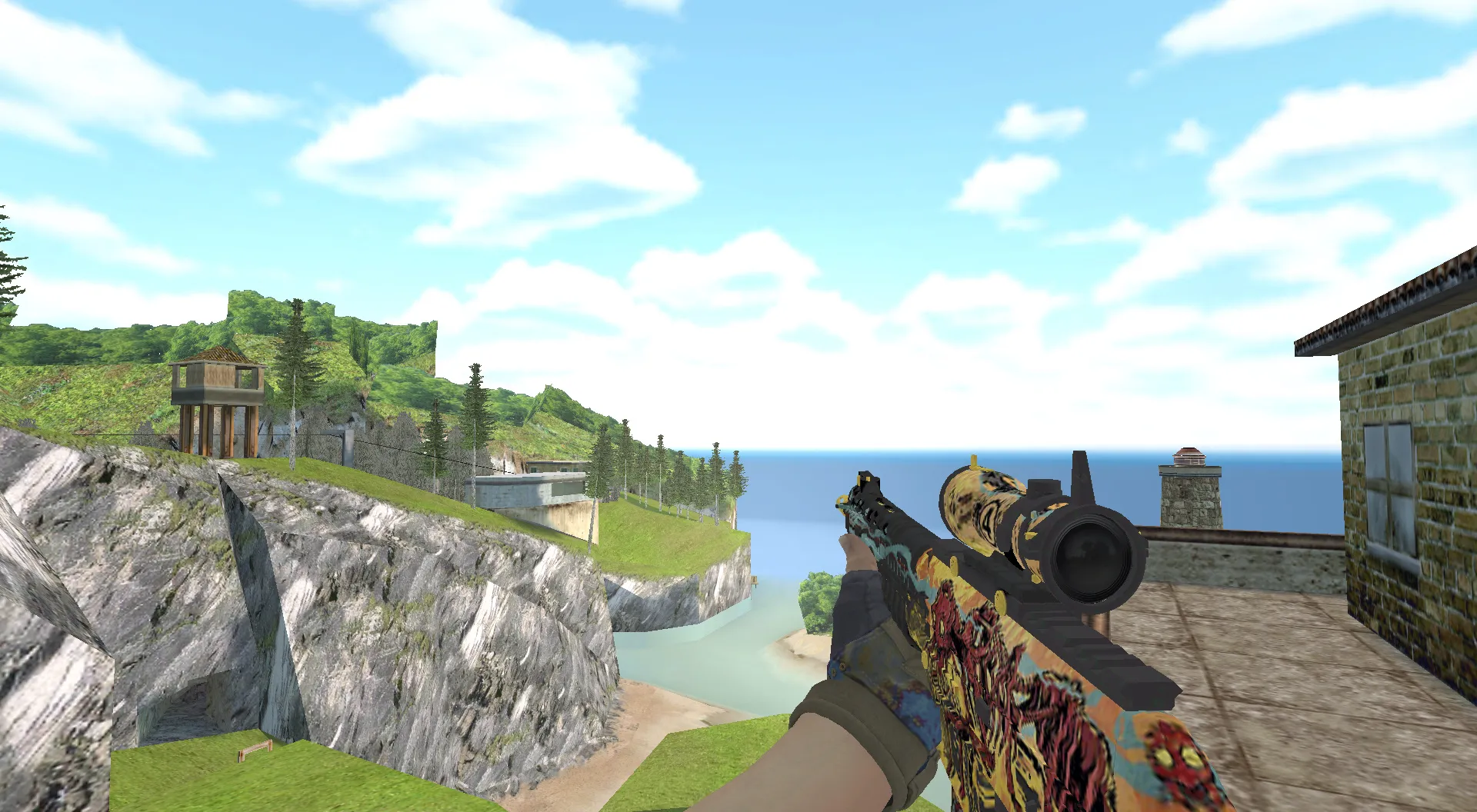 Скачать Пак моделей оружия Hydra Gloves | Case Hardened Pack для CS 1.6: v_, p_, w_ модели, анимация осмотра, звуки и текстуры - Скриншот