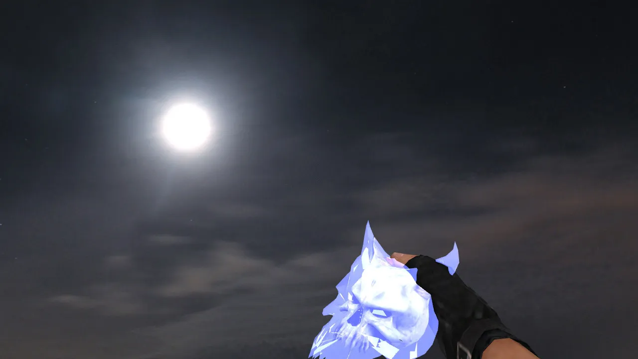 Скачать Модель «Ice Skull Grenade» для CS 1.6: v_/p_/w_ гранаты, звуки, анимация осмотра и текстуры - Скриншот