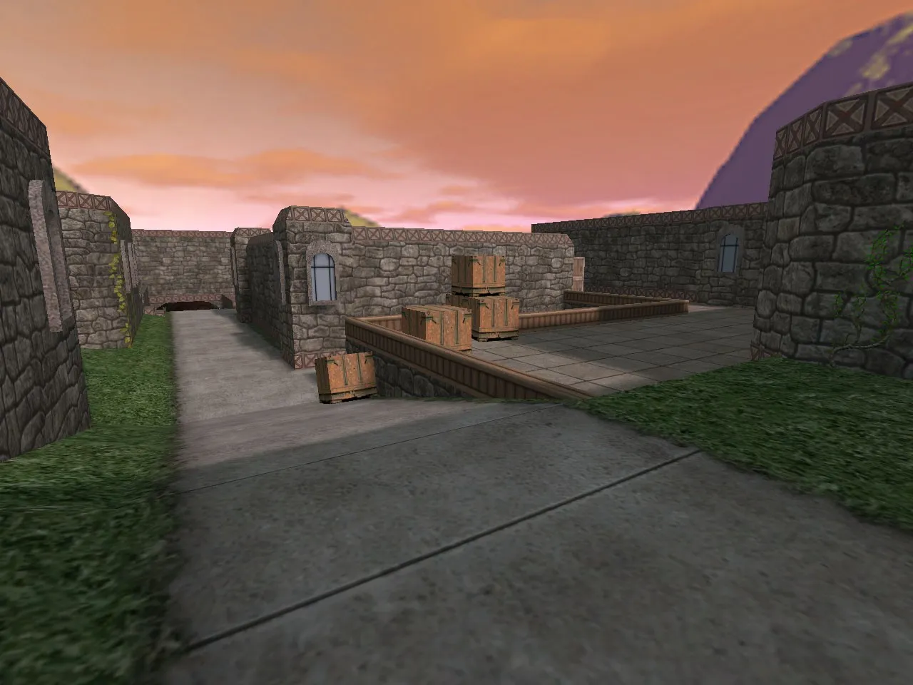 Скачать de_dust2_medieval для CS 1.6: карта DE, точки, маршруты, .nav и оптимизация - Скриншот