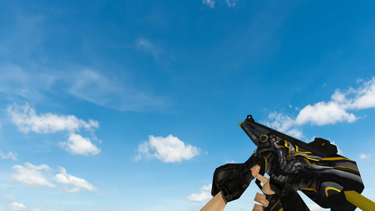 Скачать Модель «Default MP5 «Заклятый враг»» для CS 1.6 - Качественные текстуры и звук - Скриншот