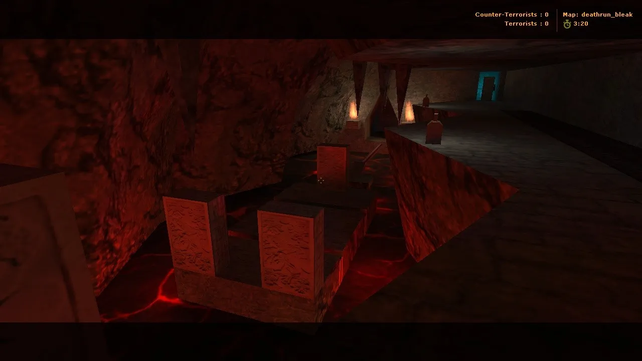 Скачать deathrun_bleak для CS 1.6: карта deathrun, точки, маршруты и .nav для ботов - Скриншот