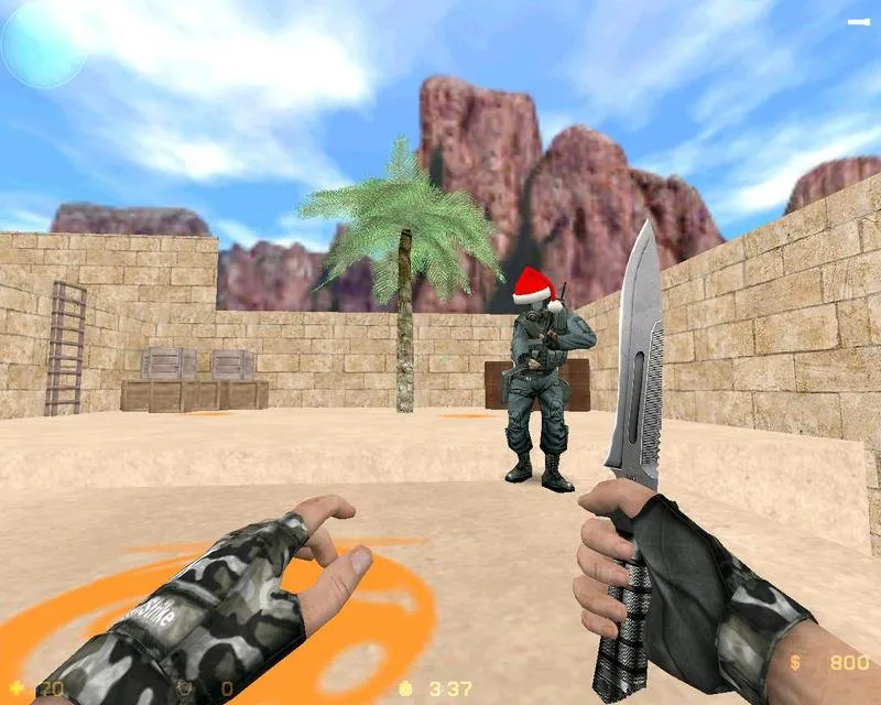 Скачать deathrun_desert для CS 1.6: тактика, точки, .nav для ботов, оптимизация wpoly/epoly - Скриншот