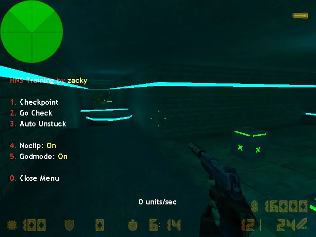 Скачать deathrun_blue_x — карта deathrun для CS 1.6: точки, раунды, .nav и оптимизация - Скриншот