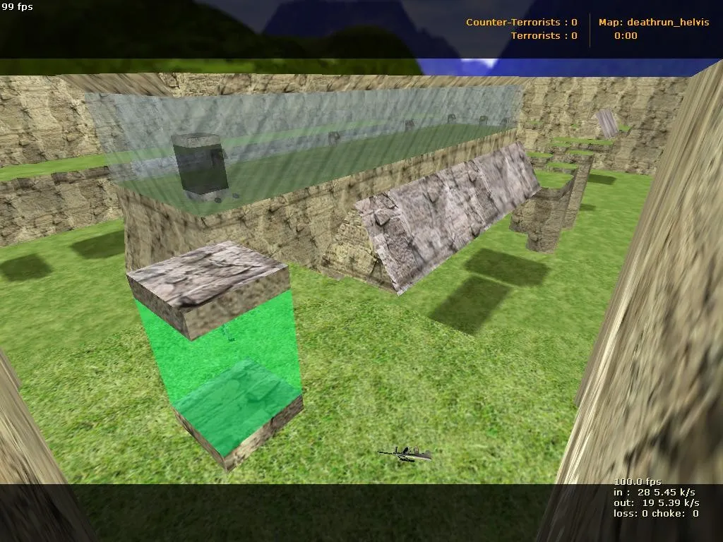deathrun_helvis для CS 1.6: карты Deathrun, тактика за CT/T и настройка для нормального FPS — скриншот 6