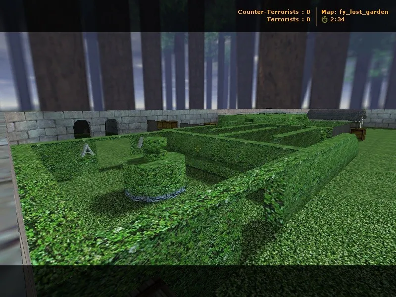 Скачать Карта de_lost_garden для CS 1.6: Тактические особенности и баланс - Скриншот