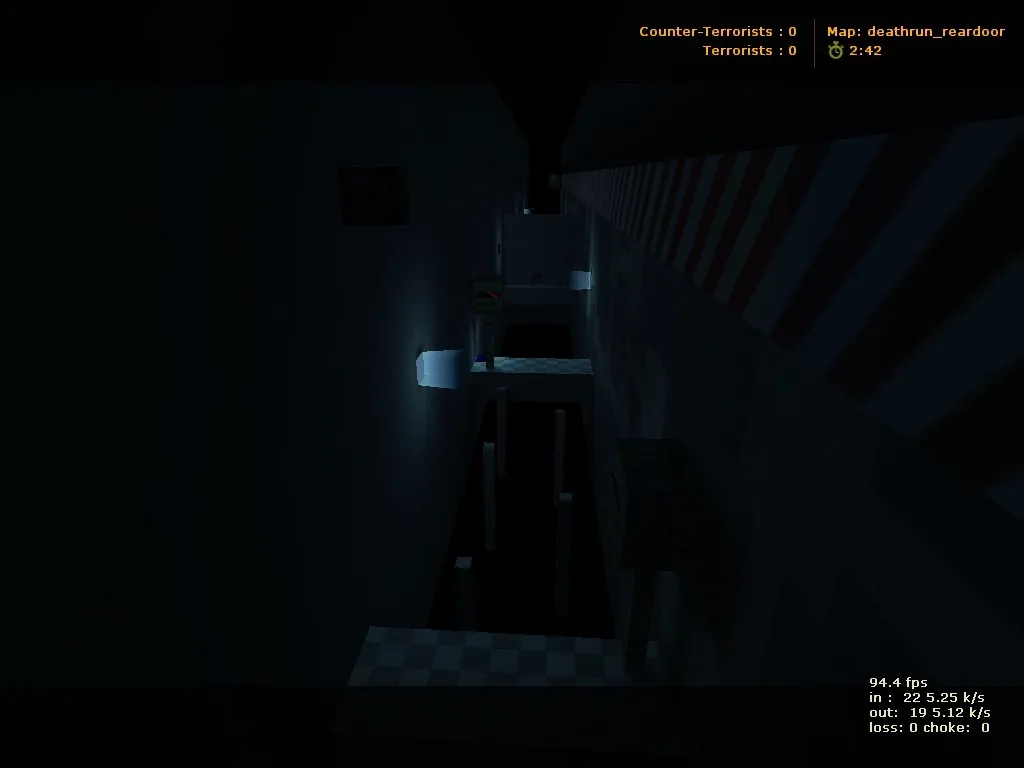 deathrun_reardoor для CS 1.6: рейдран с ловушками, точки для CT/T, .nav и оптимизация wpoly/epoly — скриншот 7