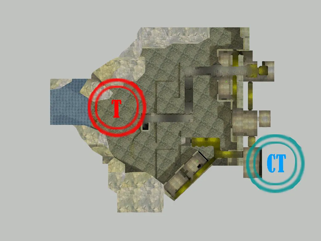 Скачать de_bunker_ru карта для CS 1.6: точки, тактика за CT/T, .nav для ботов, оптимизация wpoly/epoly - Скриншот