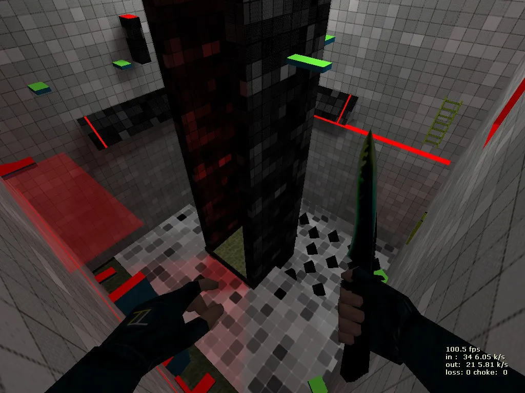 deathrun_nored для CS 1.6: тактика за терр/контр, точки, боты и оптимизация карты — скриншот 3