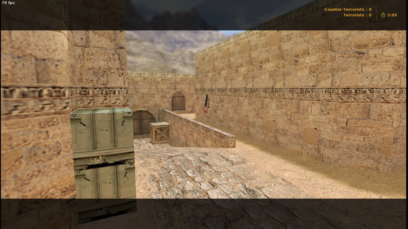 Скачать Карта de_dust2_2x2_long для CS 1.6: тактика long, точки, боты (.nav) и оптимизация wpoly/epoly - Скриншот