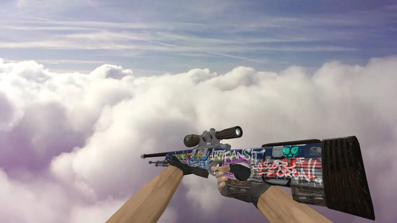 Скачать Модель «AWP Train Graffiti» для CS 1.6 - Качество и Уникальность - Скриншот