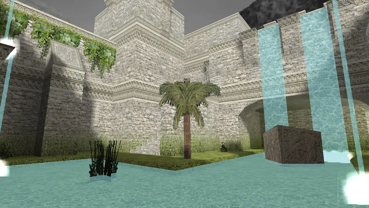 Скачать de_aztec_ruins — DE карта для CS 1.6: точки, боты (.nav), оптимизация wpoly/epoly, баланс сторон - Скриншот