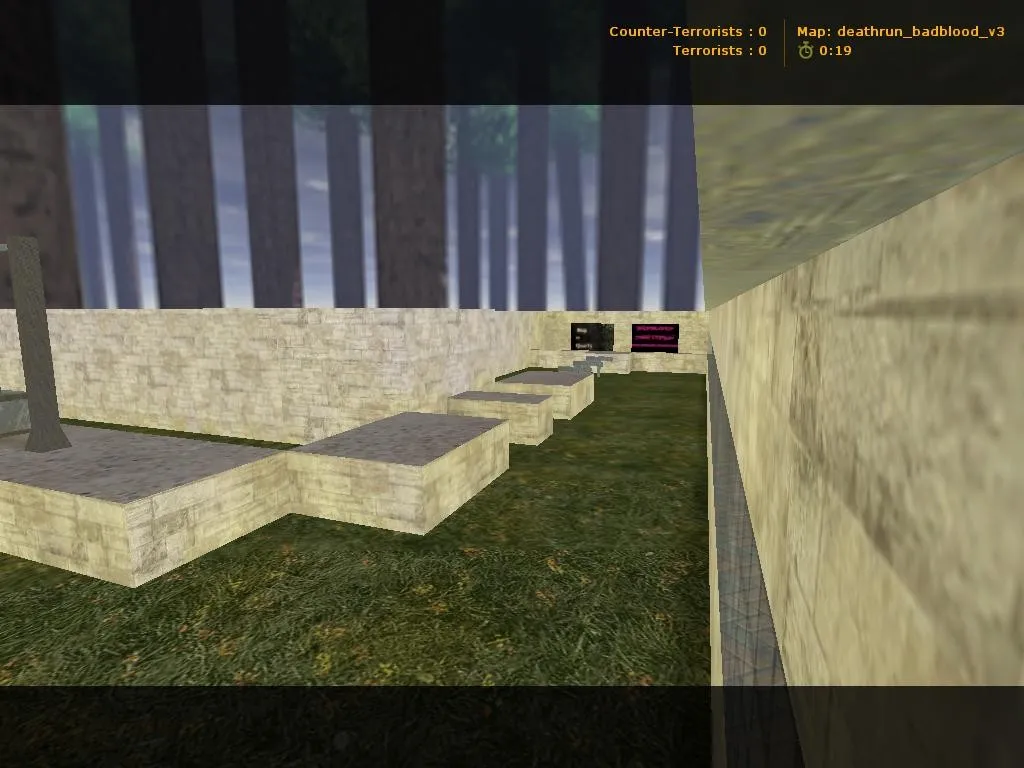 Скачать deathrun_badblood_v3 для CS 1.6: тактики, точки, .nav и оптимизация карты - Скриншот