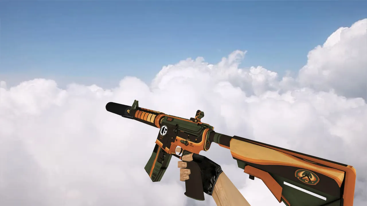 Скачать Модель «M4A4 Nucleus» v_m4a1p для CS 1.6: звуки, анимация осмотра, текстуры и настройка оружия - Скриншот