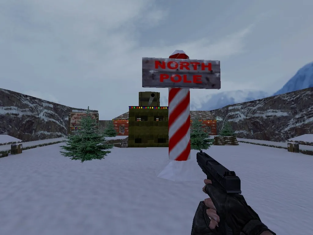 Скачать Карта xmas_crazytank для CS 1.6 - тактический геймплей и баланс - Скриншот
