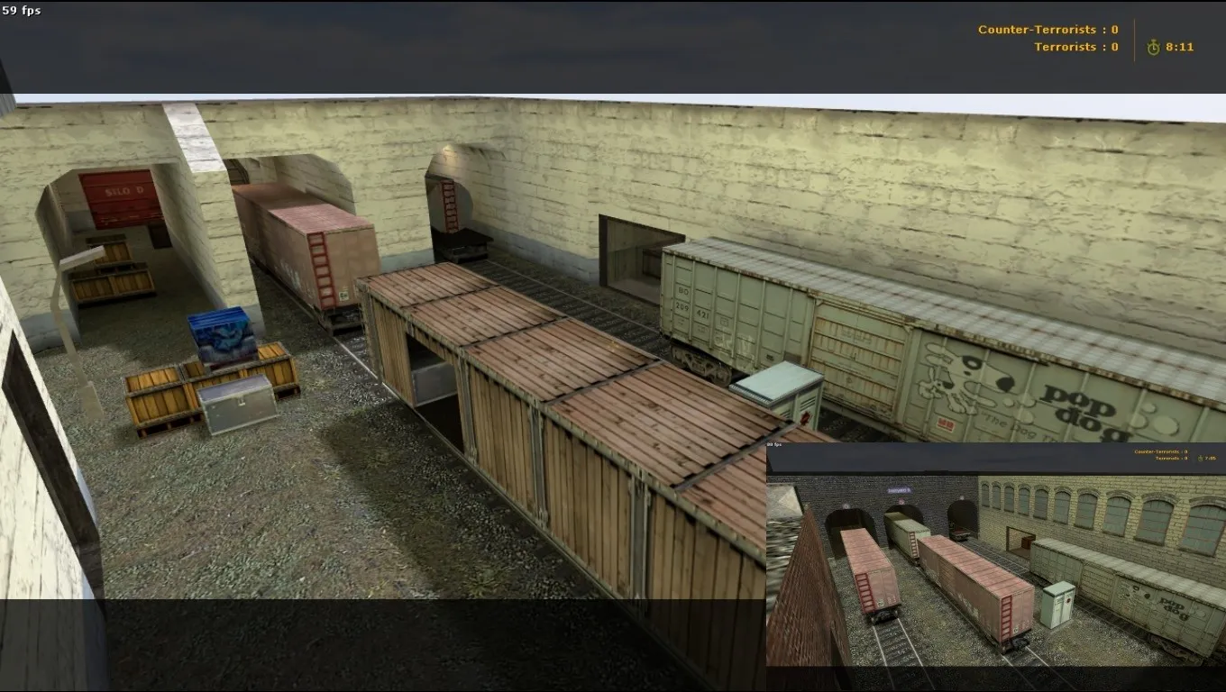 Скачать Карта de_train_sl для CS 1.6 - Оптимизация и тактика - Скриншот