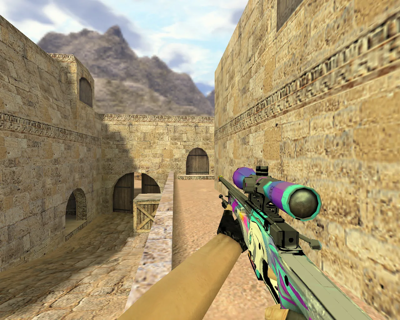 Скачать Модель AWP Единорог для CS 1.6: уникальный скин для истинных ценителей - Скриншот