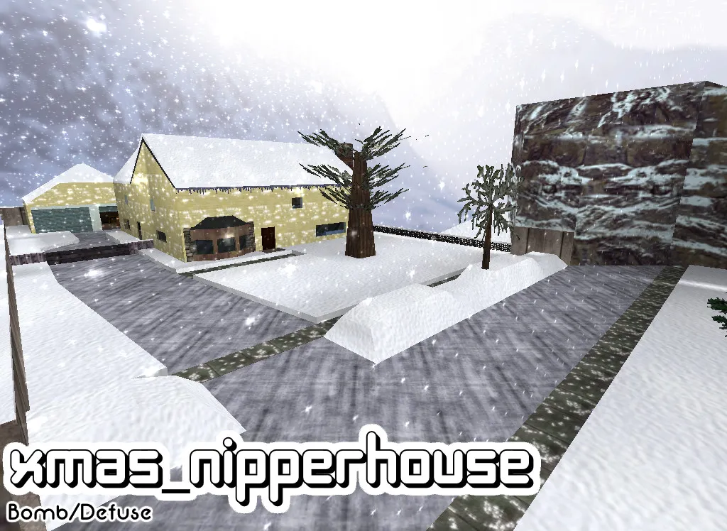 Скачать Карта «xmas_nipperhouse» для CS 1.6: Зимние сражения - Скриншот
