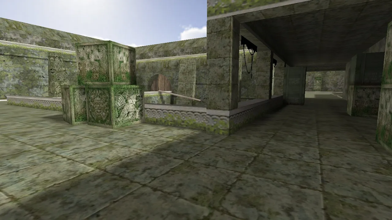 Скачать Карта de_aztec_1337 для CS 1.6: точки, маршруты, .nav для ботов, оптимизация wpoly/epoly - Скриншот