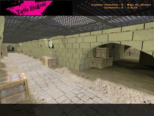 Скачать Карта de_allstars для CS 1.6: баланс сторон, точки, .nav для ботов и оптимизация wpoly/epoly - Скриншот
