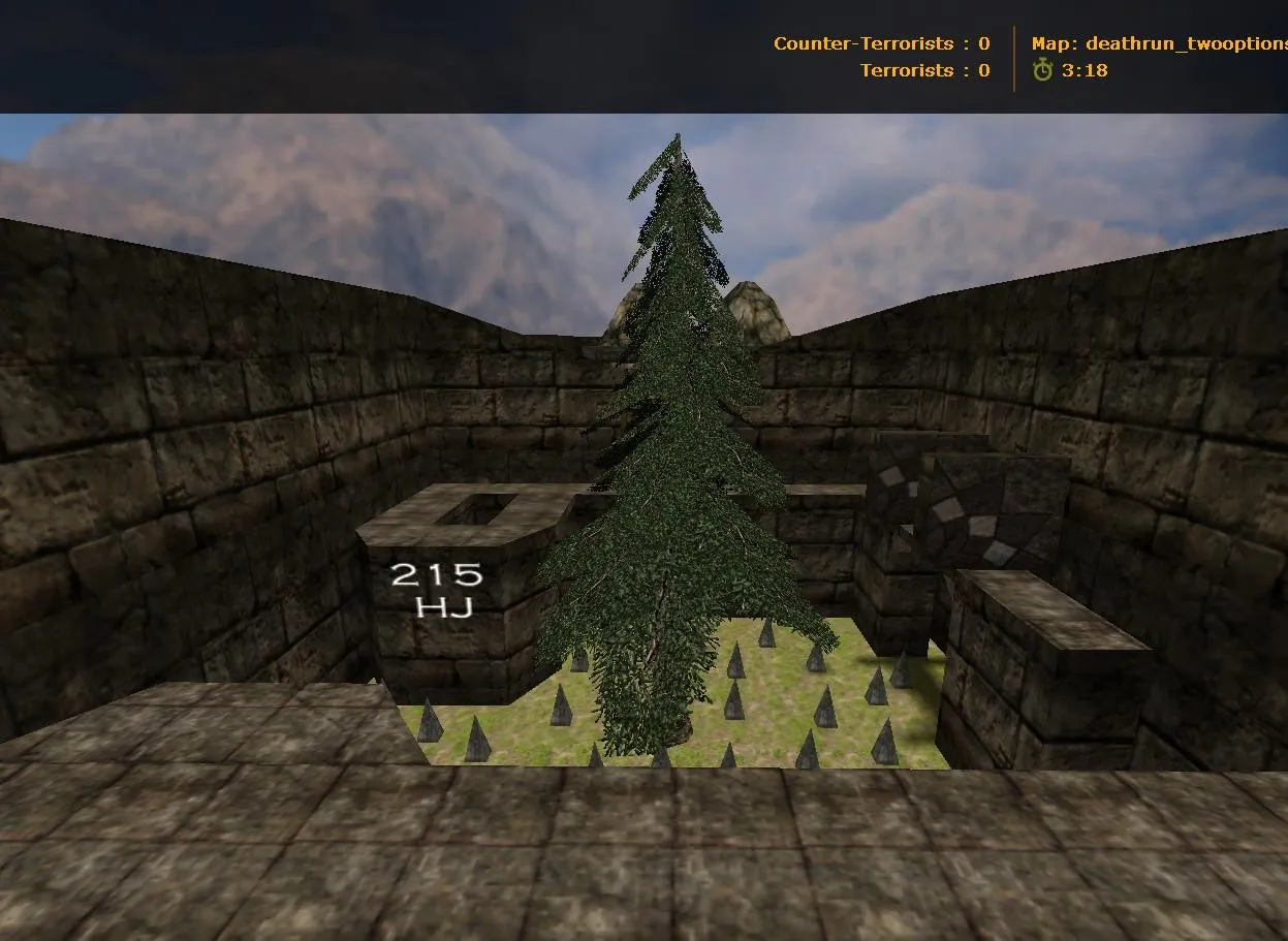 deathrun_twooptions_fix для CS 1.6: баланс сторон, точки, .nav для ботов и оптимизация — скриншот 1