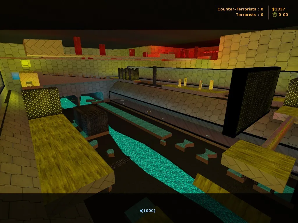 Скачать Карта deathrun_collor_fg для CS 1.6: тактика за CT и T, точки, .nav, оптимизация wpoly/epoly, без вирусов - Скриншот