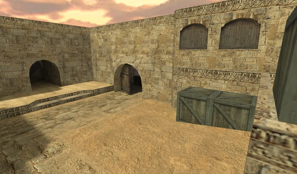 Скачать de_dust2_bliz для CS 1.6: баланс сторон, точки, .nav для ботов и оптимизация wpoly/epoly - Скриншот