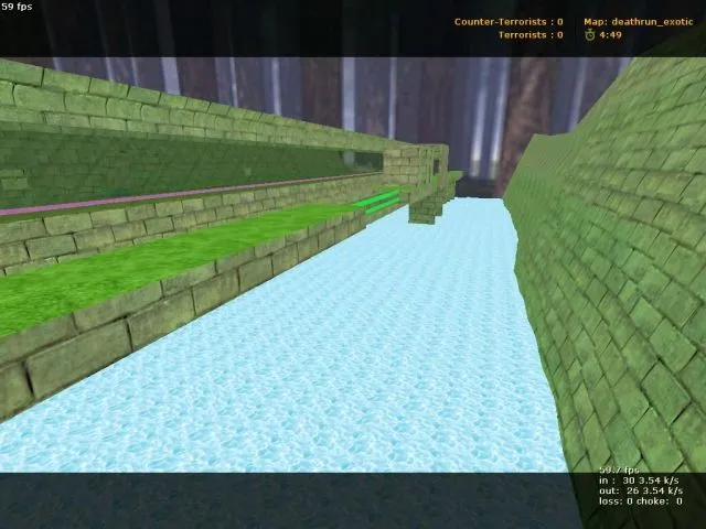 Скачать deathrun_grworld для CS 1.6: тактика за терр и спец/зона ловушек, баланс, .nav и оптимизация - Скриншот