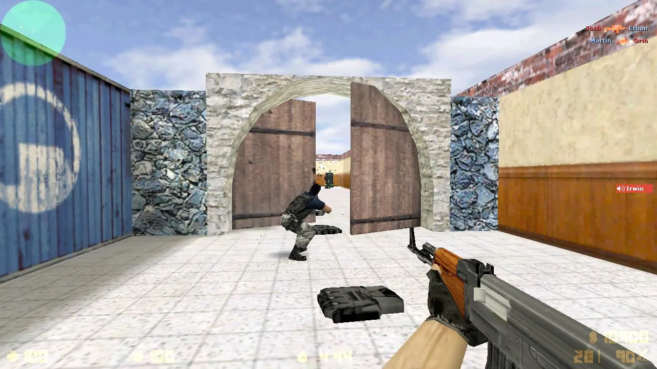 Скачать Карта de_coolbros для CS 1.6: точки, маршруты, .nav для ботов, оптимизация wpoly/epoly - Скриншот