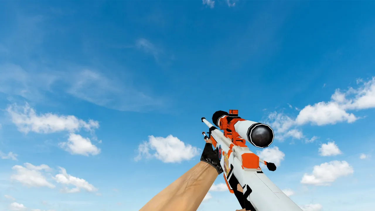Скачать Модель AWP «Азимов» с наклейками для CS 1.6 - Скриншот